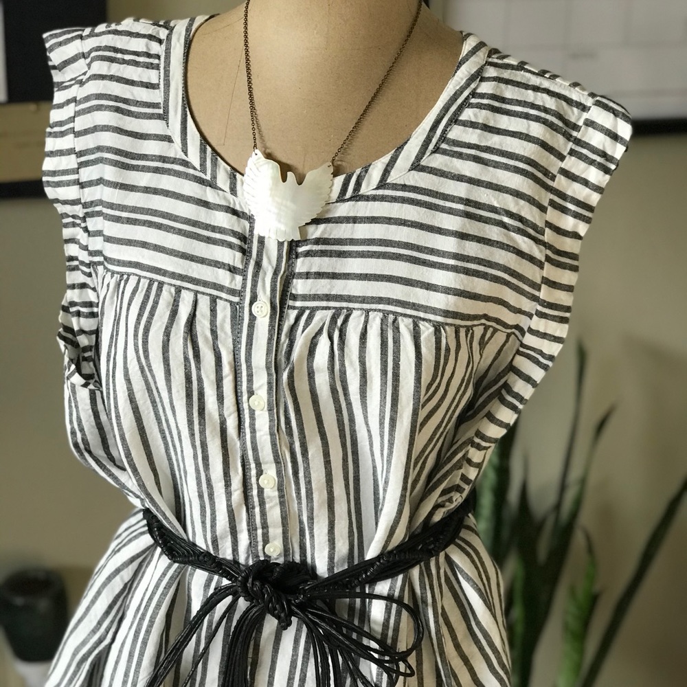 SOLD LOFT Linen Striped Tank - Picture 3 of 7